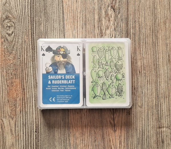 Kartenspiel Captain`s Deck und Ruderblatt